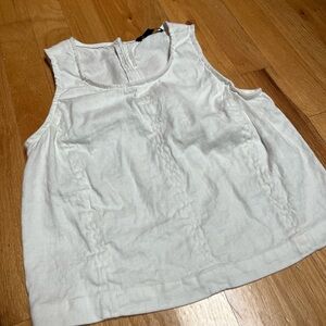 Banana Republic size XXS white linen blend tank